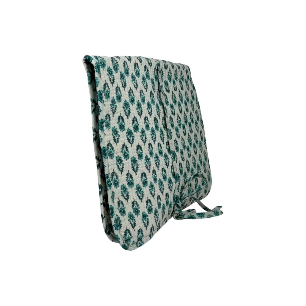Bolsita acolchada personalizable verde Toja