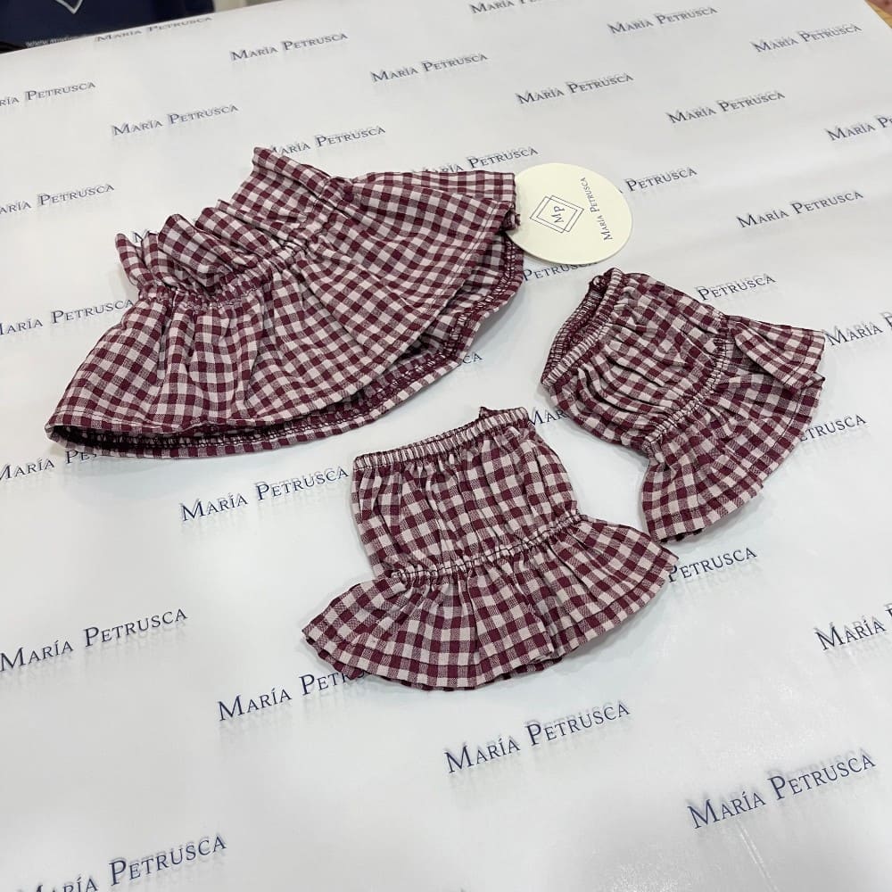 Cuello + puño vicky burdeos