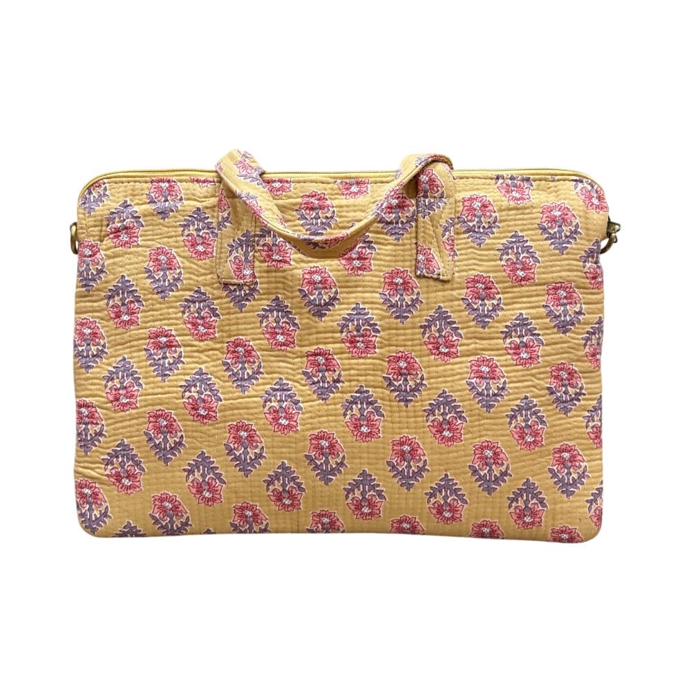 Funda de ordenador personalizada amarilla Toja