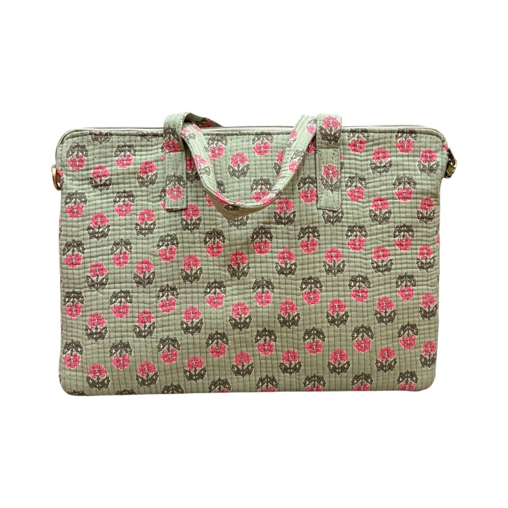 Funda de ordenador personalizada verde Toja