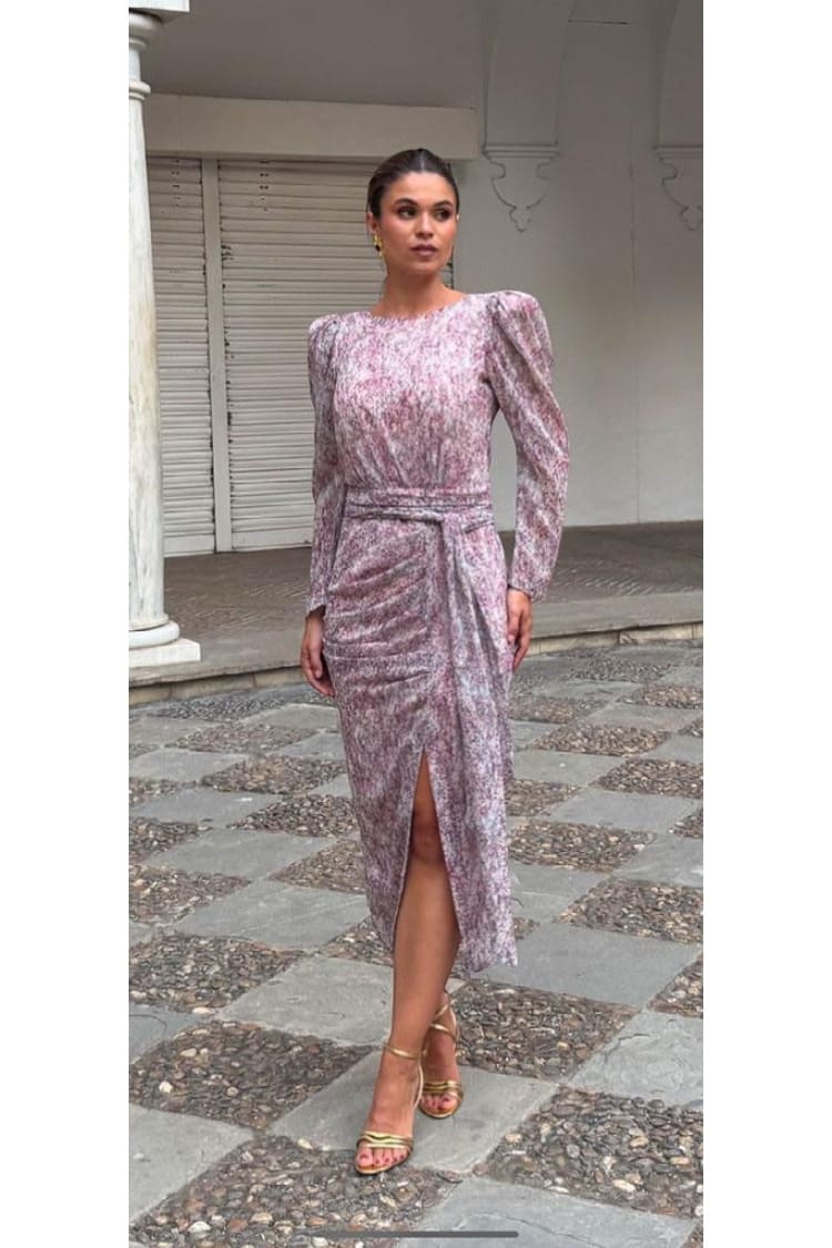 Vestido gasa flores Margarita