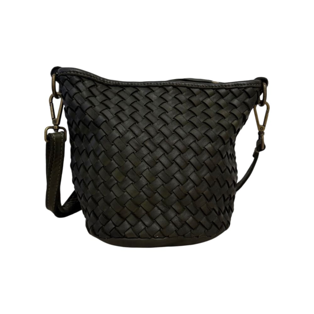 Bolso de piel trenzada Duna